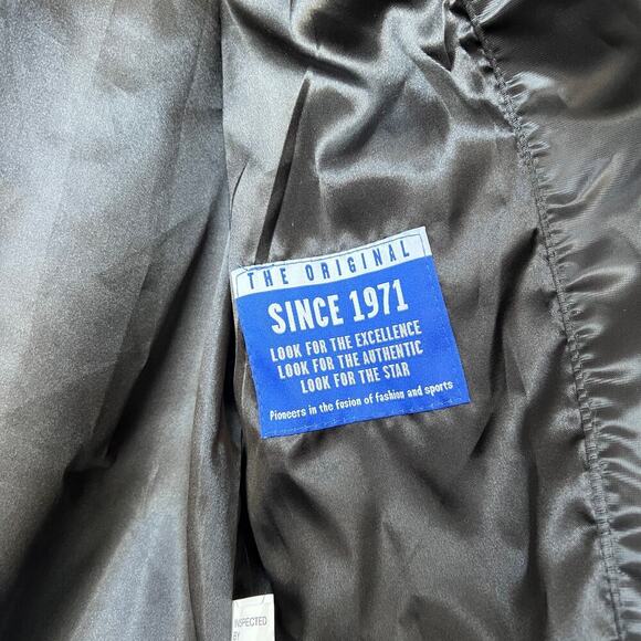 Rare Starter Toronto Raptors Black Red White Satin Varsity Jacket Size L - Picture 3 of 6